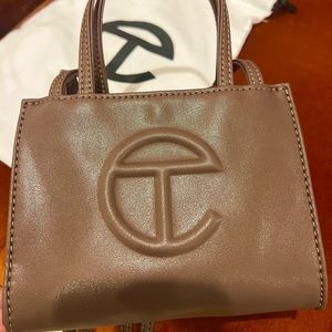 small chocolate TELFAR bag